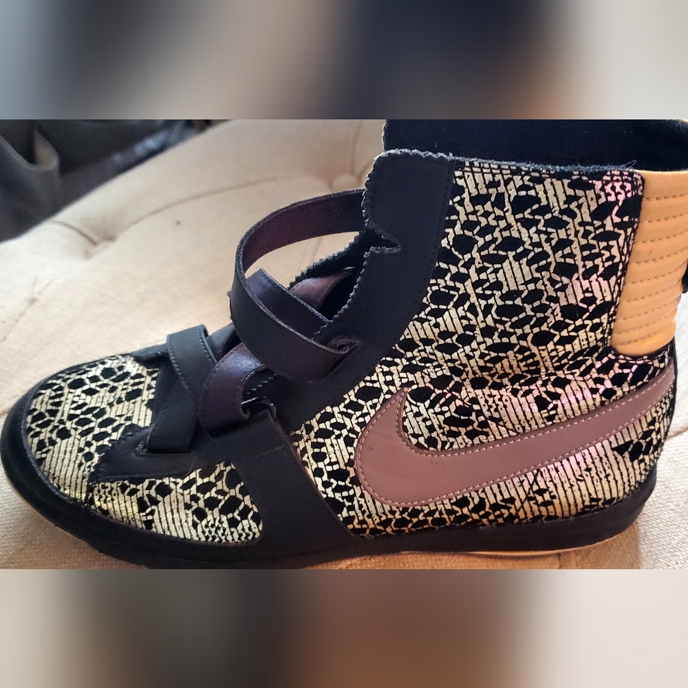Nike Rare Duende Black and Gold High-Top.